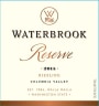Waterbrook Reserve Riesling 2015 Front Label