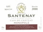 Chateau de la Cree Santenay Clos du Chateau Monopole 2008 Front Label