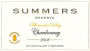 Summers Estate Stuhlmuller Vineyards Reserve Chardonnay 2008 Front Label