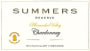 Summers Estate Stuhlmuller Vineyards Reserve Chardonnay 2012 Front Label