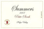 Summers Estate Petite Sirah 2007 Front Label