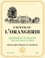 Chateau de l'Orangerie Bordeaux Blanc 2014 Front Label
