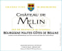 Chateau de Melin Bourgogne Hautes Cotes de Beaune Rouge 2013 Front Label
