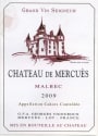 Chateau de Mercues Georges Vigouroux Chateau de Mercues 2009 Front Label