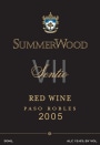 SummerWood Sentio Red Wine 2005 Front Label