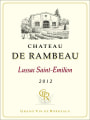 Chateau de Rambeau Lussac Saint-Emilion 2012 Front Label