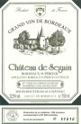 Chateau Seguin Bordeaux Superieur 2010 Front Label