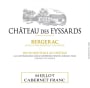 Chateau des Eyssards Bergerac Merlot Cabernet Franc 2013 Front Label