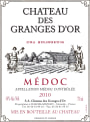 Chateau des Granges d'Or Medoc 2010 Front Label