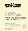 Chateau d'Orschwihr Alsace Zinnkoepfle Grand Cru Gewurztraminer 2011 Front Label