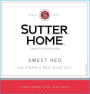 Sutter Home Sweet Red 2012 Front Label