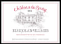 Chateau du Bourg Beaujolais Villages 2011 Front Label