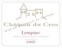 Chateau du Cros Loupiac 2007 Front Label