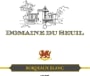 Chateau du Seuil Bordeaux Domaine du Seuil Blanc 2009 Front Label