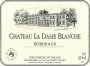 Chateau du Taillan La Dame Blanche Sauvignon Blanc 2012 Front Label