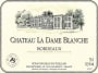 Chateau du Taillan La Dame Blanche Sauvignon Blanc 2013 Front Label