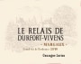 Chateau Durfort-Vivens Le Relais de Durfort-Vivens 2010 Front Label
