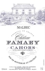 Chateau Famaey Cahors Malbec 2011 Front Label