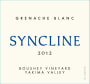 Syncline Boushey Vineyard Grenache Blanc 2012 Front Label