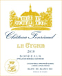 Chateau Fonreaud Le Cygne 2010 Front Label