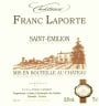 Chateau Franc Laporte Saint-Emilion 2014 Front Label