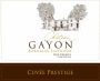 Chateau Gayon Cuvee Prestige 2012 Front Label