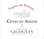 Chateau Gigognan Cotes du Rhone Vignes du Prieure 2014 Front Label
