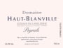 Chateau Haut-Blanville Coteaux du Languedoc Peyrals 2010 Front Label