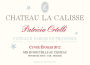 Chateau La Calisse Patricia Ortelli Cuvee Etoiles Rouge 2012 Front Label