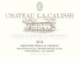Chateau La Calisse Blanc 2014 Front Label