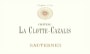Chateau La Clotte-Cazalis Sauternes 2008 Front Label