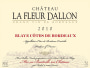 Chateau La Fleur Dallon Cotes de Bordeaux Blaye 2010 Front Label