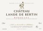Chateau La Galante Bordeaux Chateau Lande de Bertin 2011 Front Label