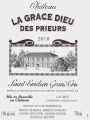 Chateau la Grace Dieu des Prieurs 2010 Front Label