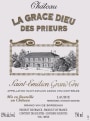 Chateau la Grace Dieu des Prieurs 2008 Front Label