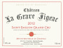 Chateau La Grave Figeac  2012 Front Label