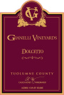 Gianelli Vineyards Dolcetto 2011  Front Label