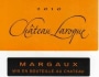 Chateau Laroque Margaux  2010 Front Label