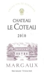 Chateau Le Coteau Margaux 2010 Front Label