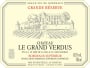 Chateau Le Grand Verdus Bordeaux Grande Reserve Superieur 2011 Front Label