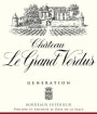 Chateau Le Grand Verdus Bordeaux Generation Superieur 2010 Front Label