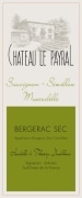 Chateau Le Payral Bergerac Sec 2013 Front Label