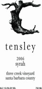 Tensley Three Creek Vineyard Syrah 2006 Front Label