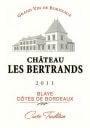 Chateau Les Bertrands Cotes de Bordeaux Blaye Cuvee Tradition 2011 Front Label