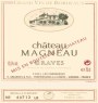 Chateau Magneau Graves Blanc 2015 Front Label