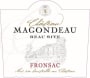 Chateau Magondeau Fronsac Beau Site 2010 Front Label