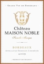 Chateau Maison Noble Saint Martin Bordeaux 2009 Front Label