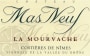 Chateau Mas Neuf Costieres de Nimes La Mourvache 2013 Front Label