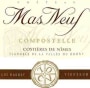 Chateau Mas Neuf Costieres de Nimes Compostelle 2013 Front Label