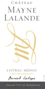 Chateau Mayne Lalande Listrac-Medoc 2010 Front Label